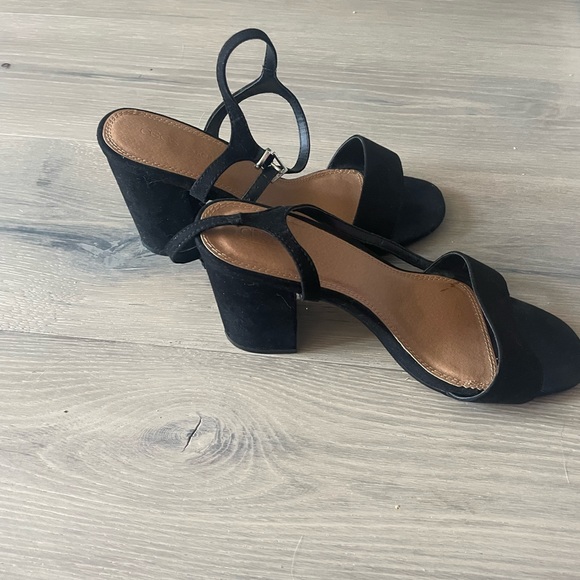ASOS Black Strappy Sandal Heels - Picture 2 of 4